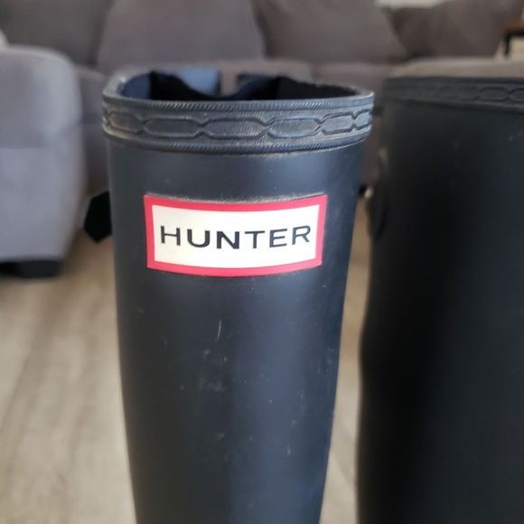 Hunter tall black boots - Picture 8 of 9
